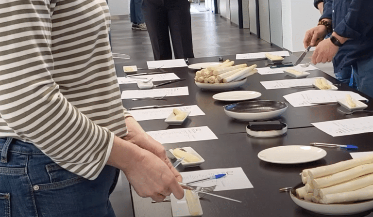 Lee más sobre el artículo Presentación de las Jornadas Gastronómicas de la Verdura con una cata de espárragos de Novillas